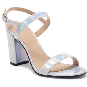 BP. Slingback Sandal Multi-Color Iridescent, SIZE 4